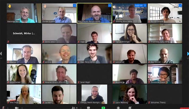 Screenshot of the Zoom-Meeting of the fourth summer school.