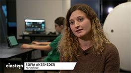 Sofia Anzeneder gibt in der Sendung Einstein Auskunft zum Einfluss von Exergames auf die Kognition.