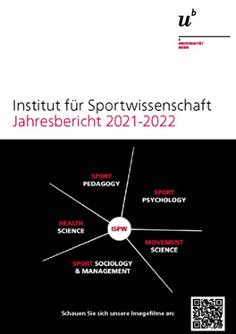 Titelbild Jahresbericht 2021-2022 Institut für Sportwissenschaft.