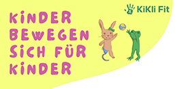 Logo des Anlasses "Kinder bewegen sich für Kinder"
